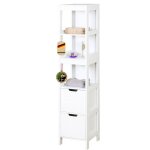 Armoire de salle de bain idaho armoire blanche à 5 compartiments design compact pour un espace de rangement ... Armoire de salle de bain idaho armoire blanche à 5 compartiments design compact pour un espace de rangement ...