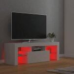 Neuf armoire tv - blanc - meuble tv - table tv - avec lumi�res led - blanc 120x35x40 cm - tt3512