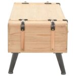 Neuf armoire tv - brun - meuble tv - table tv - bois de sapin massif 120x33x35 cm - tt2761