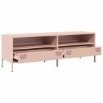 Neuf armoire tv - rose - meuble tv - table tv - rose 135x39x435 cm - acier lamin� � froid tt4973