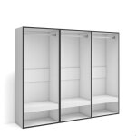 Armoire vestiaire ouvert armoire de rangement ouverte 180x35x145 cm chambre à coucher pièce blanc rf3485 ... Armoire vestiaire ouvert armoire de rangement ouverte 180x35x145 cm chambre à coucher pièce blanc rf3485 ...