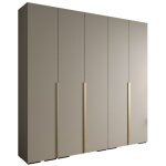 Armoire  vtements - abiksmeble inova 1 - penderie avec tagres 2367x250x47 cm corps cachemire poignes ...