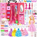 Armoire et v�tements pour poup�e - underscore - charmofun - 11. 5 pouces - cadeau filles 6 + - accessoires ...