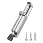 Arrt de porte avec commande au pied rglable bloque porte sol inoxydable bute de porte ressort (argent) ...
