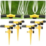 Arroseurs de pelouse 4 pi�ces arroseur de jardin rotatif � 360 � irrigation automatique r�glablesgrandes ...