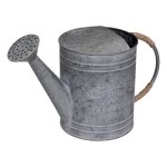 Arrosoir - atmosphera - métal - h25 cm - zinc - poignée en fer et jute Arrosoir - atmosphera - métal - h25 cm - zinc - poignée en fer et jute