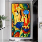 Art mode femme wall art lumineux color� contemporain picasso r�plique peinture � lhuile sur toile mur ...