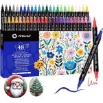 Feutres acryliques - artecho - 48 couleurs - double pointe - r�sistant � leau