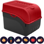 Artecsis bo�te pomme de terre 9l rouge - rangement optimal - conservation id�ale pour pommes de terre ...