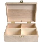 Artemio bo�te � th� en bois � d�corer 20 * 14 * 8 cm