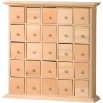 Armoire - artemio - meuble 25 tiroirs en bois - calendrier de lavent r�utilisable