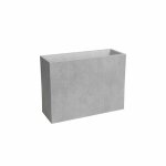 Artevasi jardini�re haute - sydney - plastique - gris clair - 80 cm - 50 l - dimensions: 79. 5x29. 5x68 ...