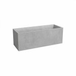 Artevasi jardini�re - sydney - plastique - gris clair - 80 cm - 57 l - dimensions: 79. 5x29. 5x29. 5 ...