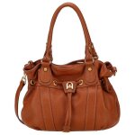 Arthur &amp aston - sac � main en cuir camille m cognac - 13314
