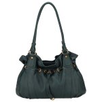 Arthur &amp aston - sac port� �paule en cuir camille l vert - 13318