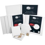 Artina lot de 12 toiles  peindre - chssis entoils akademie certifis fsc - 20x20 cm 20x30 cm 30x30 ...