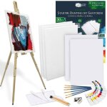 Artina 30pcs kit peinture santorini avec chevalet bois malaga ? set peinture avec 5 châssis 12 couleurs ... Artina 30pcs kit peinture santorini avec chevalet bois malaga ? set peinture avec 5 châssis 12 couleurs ...