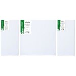 Artina lot de toiles  peindre triptyque 200x100cm - chssis entoils - qualit acadmique