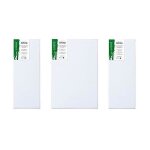 Artina lot de toiles  peindre triptyque 220x160cm chssis entoils - qualit acadmique