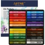Artme lot de 24 pastels � l?huile ? couleurs vives texture douce et m�langeable haute couvrance pour ...