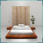 Ashata cadre de lit futon japonais sans matelas bois massif 100x200 cm - fhe3056420