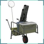 Ashata chariot de pêche vert avec roue acier enduit de poudre - fhe94869 Ashata chariot de pêche vert avec roue acier enduit de poudre - fhe94869