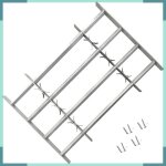 Ashata grille r�glable de s�curit� de fen�tres et 4 barres 500 - 650 mm - fhe141385