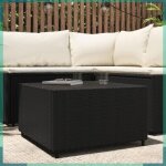 Ashata table basse de jardin carré noir 50x50x30 cm résine tressée - fhe319857 Ashata table basse de jardin carré noir 50x50x30 cm résine tressée - fhe319857