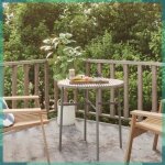 Ashata table à thé gris 45 cm résine tressée - fhe317176 Ashata table à thé gris 45 cm résine tressée - fhe317176