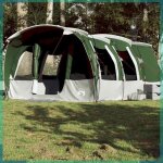 Ashata tente familiale tunnel 8 personnes vert impermable - fhe94749