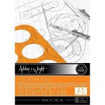 Ashton et wright - bloc graphique a5  grille grise - papier 80 g / m de haute qualit - 60 feuilles ...