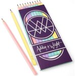 Ashton and wright - crayons graphite hb classiques - corps de couleur pastel - paquet de 10 Ashton and wright - crayons graphite hb classiques - corps de couleur pastel - paquet de 10