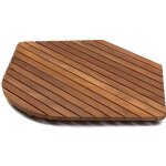 Asinox tek3a7272r caillebotis de douche bois marron 72 x 72 x 4 cm