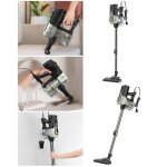 Aspirateur balai - livoo - 600w - filtre hepa - 055l - vert