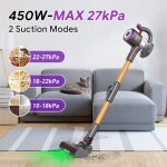 Aspirateur balai aspirateur sans fil 550w / 45000pa53min autonomie (6x3200mah)filtration 5 tapesaspirateur ...