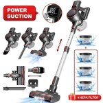 Aspirateur balai sans fil65000 pa / 650wautonomie 55 minaspirateur sans fil avec �cran ledfiltration ...