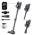 Aspirateur balai sans fil san sac 6 en 13 vitessesécran tactile intelligent pliable à 180°pour sols et ... Aspirateur balai sans fil san sac 6 en 13 vitessesécran tactile intelligent pliable à 180°pour sols et ...