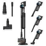 Aspirateur balai sans fil avec station vidange automatique jigoo v700 215aw 33kpa sac 25l filtre hepa ...