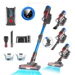 Aspirateur balai sans fil3 vitesses45kpa / 400w60 mintube pliablebatterie amoviblebrosse anti - enchev�trpoils ...