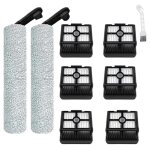 Pour aspirateur dreame h12 pro / h12 plus / h12 core rouleau souple brosse principale filtre hepa accessoires ...