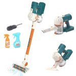 Aspirateur pour enfants ensemble de jouets de nettoyage sans fil avec son r�aliste kit de nettoyage interactif ...
