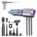 Aspirateur a main puissant 16000pa - aspirateur voiture sans fil portable avec fonction souffleur 6000mah ...