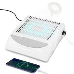 Aspirateur ongles professionnelle 100w usb led lampe incluse aspiration rglable filtre rutilisable ...