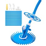 Aspirateur de piscine  aspiration automatique - vevor - avec 12 tuyaux de 800 x 46 mm - nettoyeur de ...