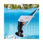 Aspirateur de piscine portable pour piscines hors sol aspirateur sous - marin noir avec t�te de lame ...