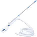 Aspirateur de piscine - vidaxl - blanc et bleu - l�ger - tuyau 5m - facile � assembler