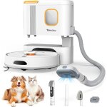 Aspirateur robot laveur sans fil poil d animaux aspirateur lave de sol 5000mah / 240min 6000pa application ...