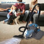 Aspirateur � sans sac 2000w filtration multi - cyclonique aspirateur filaire pour sols durs tapis poils ...