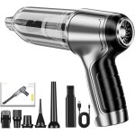 Aspirateur voiture 16000pa 4 en 1 sans fil moteur sans balais aspirateur main 2 vitesses 80000u / min ...