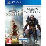 Assassins creed odyssey + assassins creed valhalla - jeu ps4 - compilation